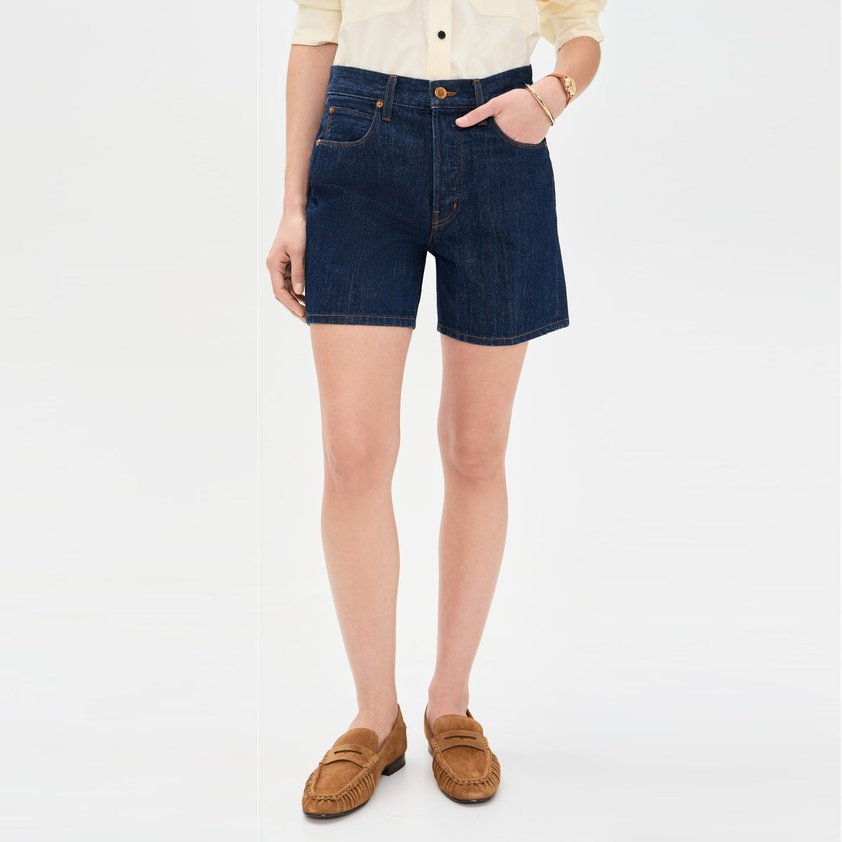 Jamie Haller "The Tailored Short" in "Raw Rinse", size 28