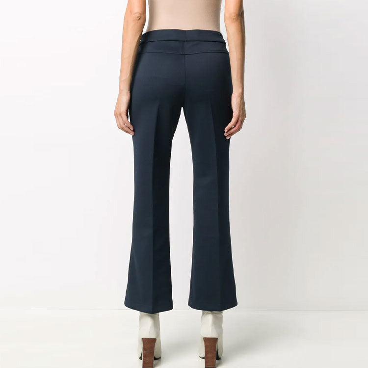Jil Sander Cropped Scuba Pants in Navy, size 38