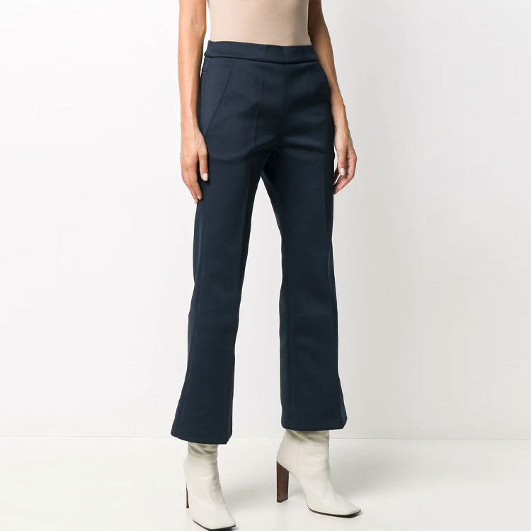 Jil Sander Cropped Scuba Pants in Navy, size 38