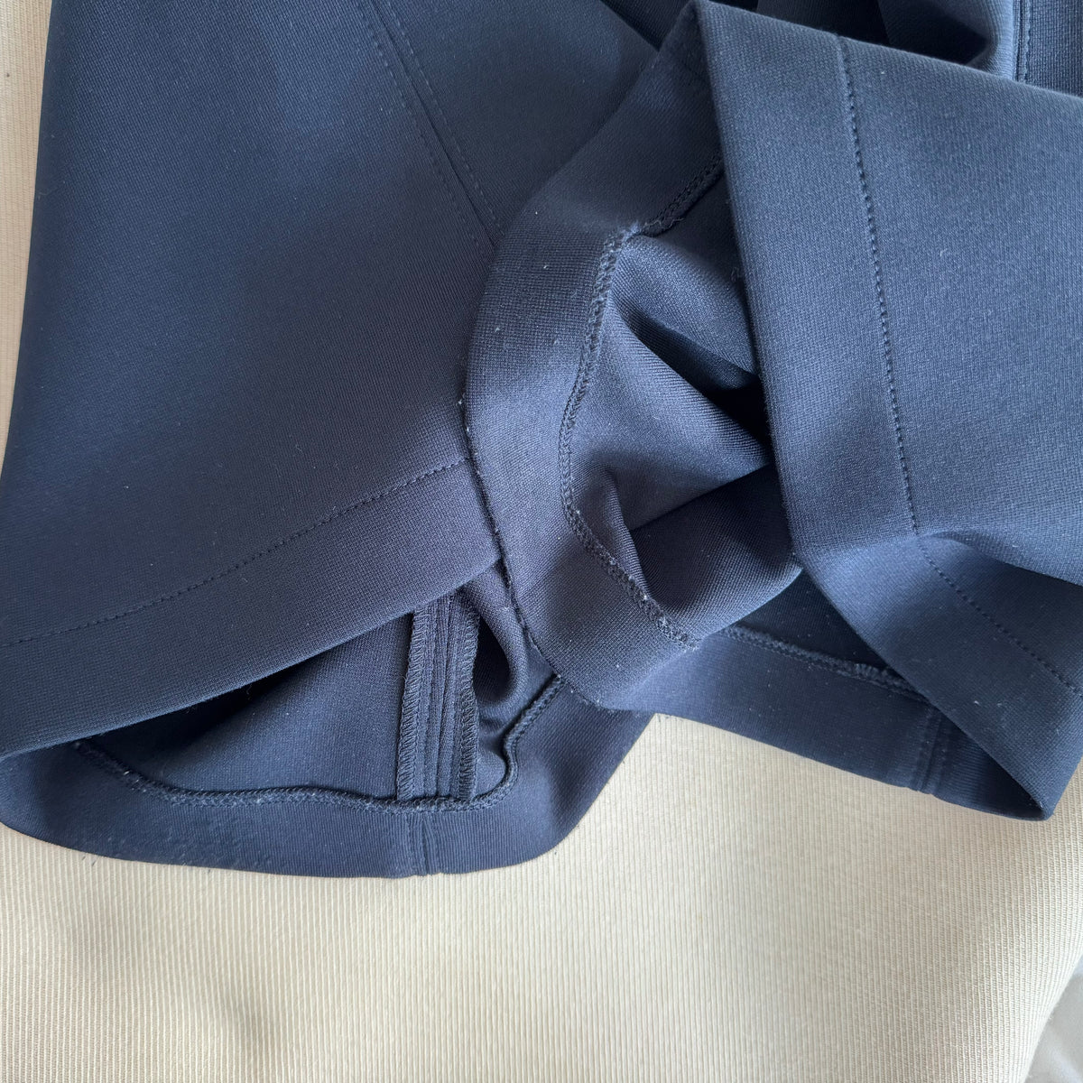 Jil Sander Cropped Scuba Pants in Navy, size 38