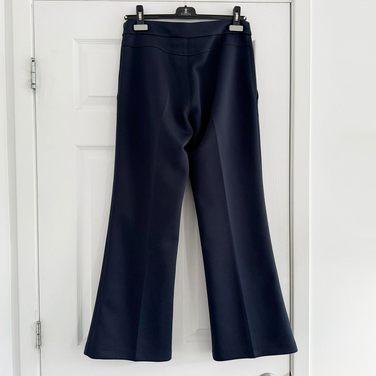 Jil Sander Cropped Scuba Pants in Navy, size 38