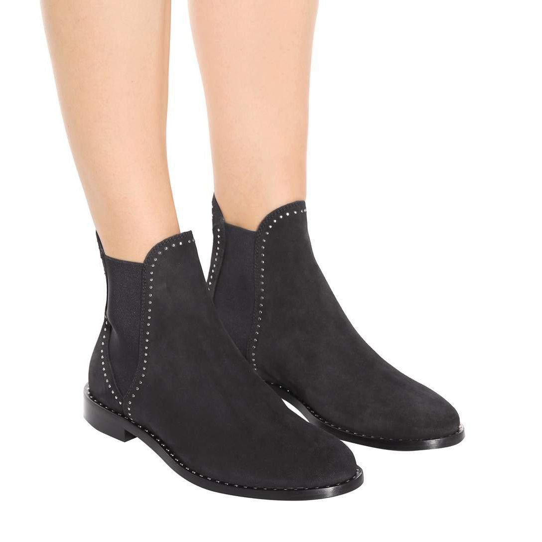 Bottines « Merril » en daim Jimmy Choo, taille 37,5. Taille petit, plutôt 37