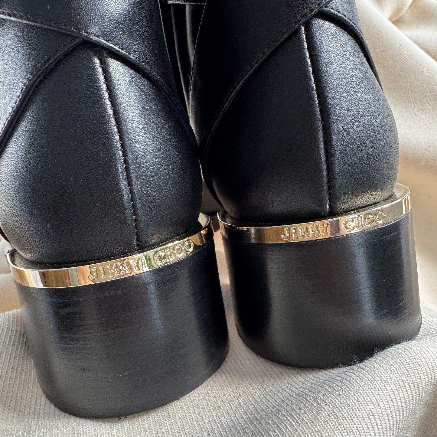 Jimmy Choo "Clarice" Boots in Black, size 38