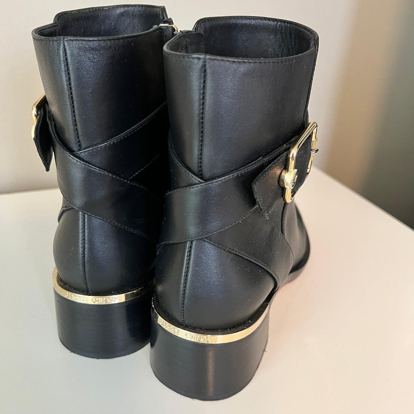 Jimmy Choo "Clarice" Boots in Black, size 38
