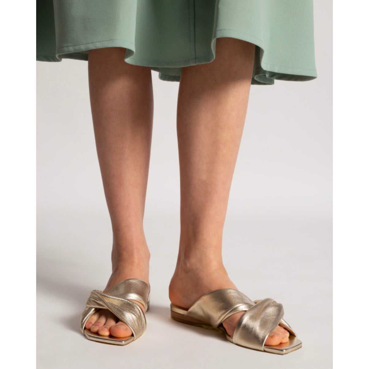 Jimmy Choo "Narisa" Sandals in Champagne, size 41 (fits 10/10.5)