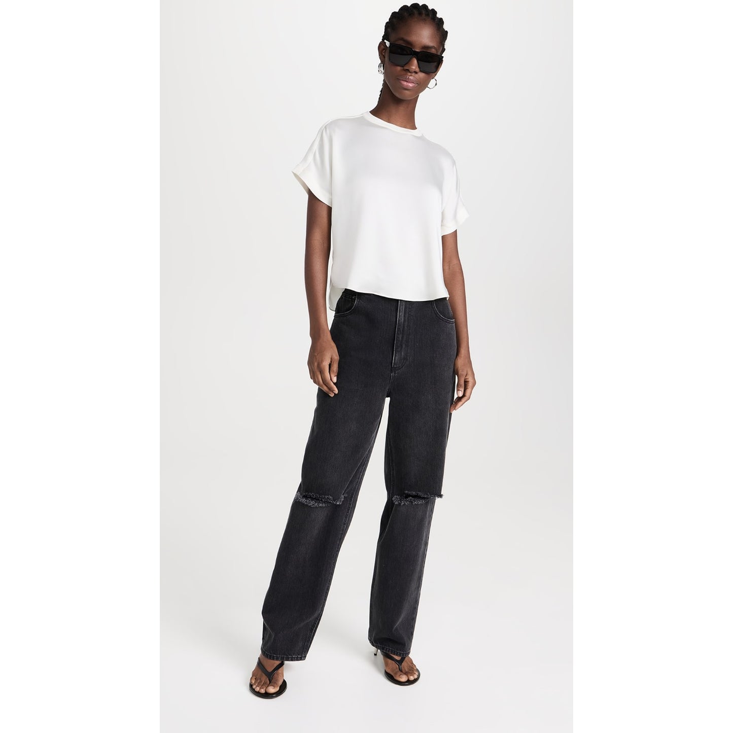 Tibi "Ryder" Jeans in Vintage Black, size 32