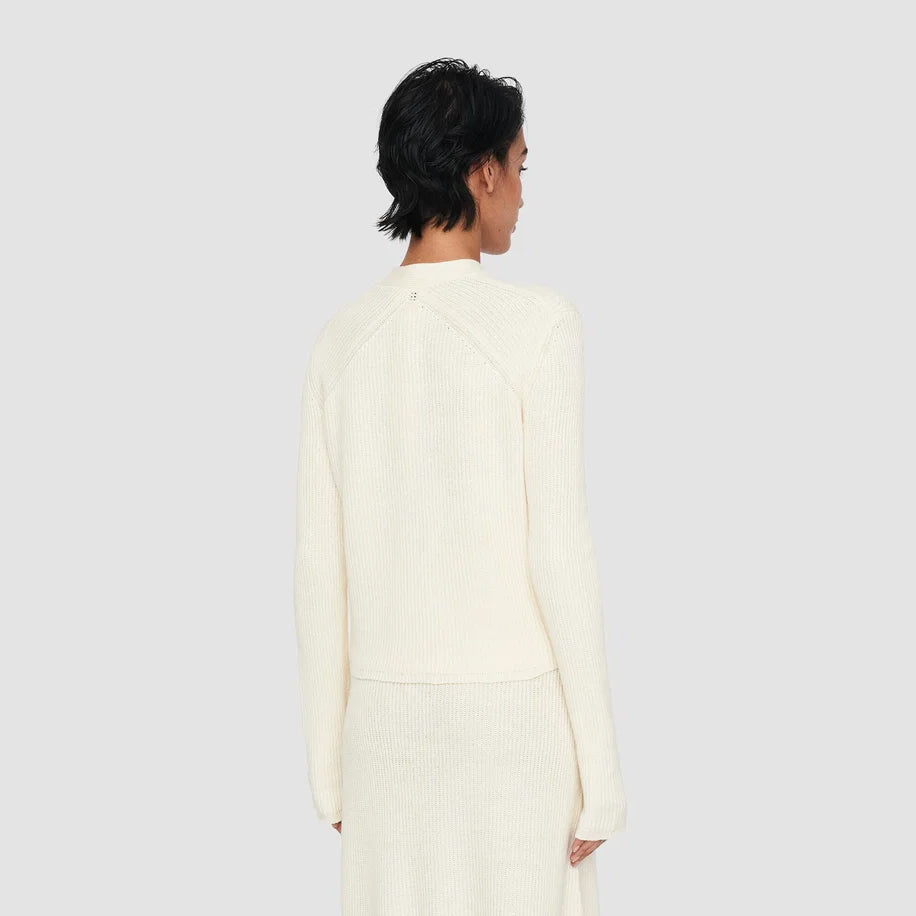 Joseph Linen Blend Cardigan in Ivory, size Small