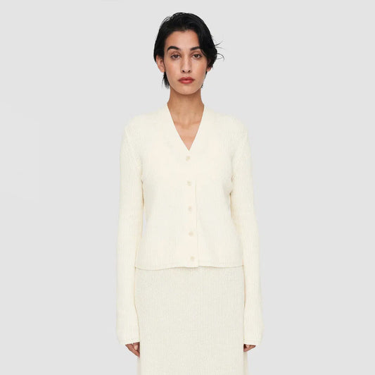 Joseph Linen Blend Cardigan in Ivory, size Small