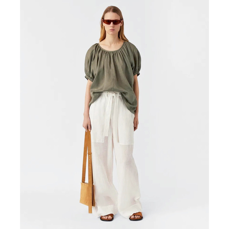 Joseph "Baidy" Ramie Top in "Argil", size 36 (fits like Medium)