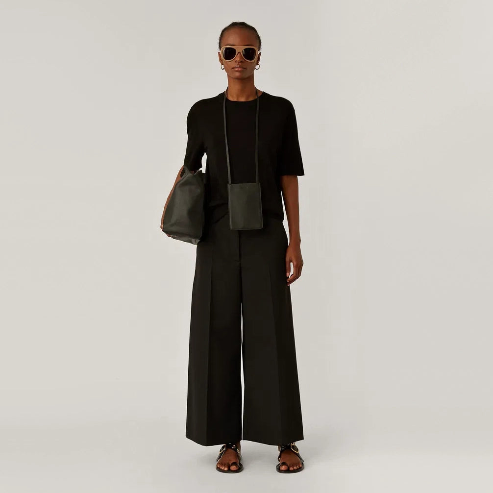 Joseph "Travis" Wool Granite Trousers in Black, size 36