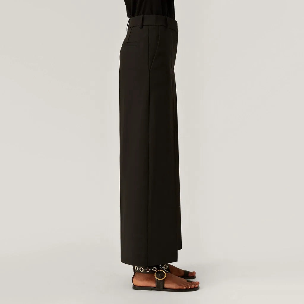Joseph "Travis" Wool Granite Trousers in Black, size 36