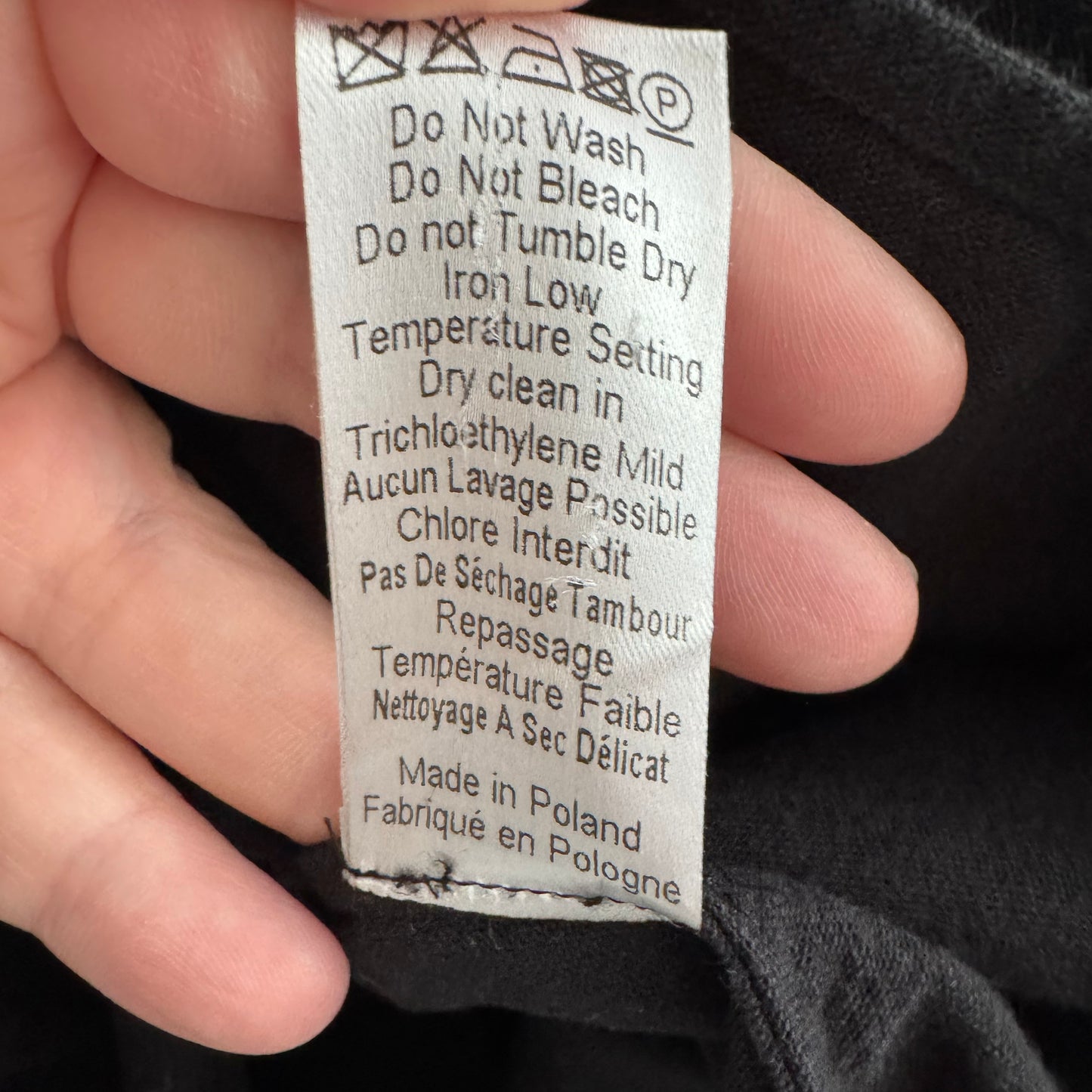 Joseph "Baker" Cotton Linen Oversize Shirtdress in Black, size 38 (fits XL?)