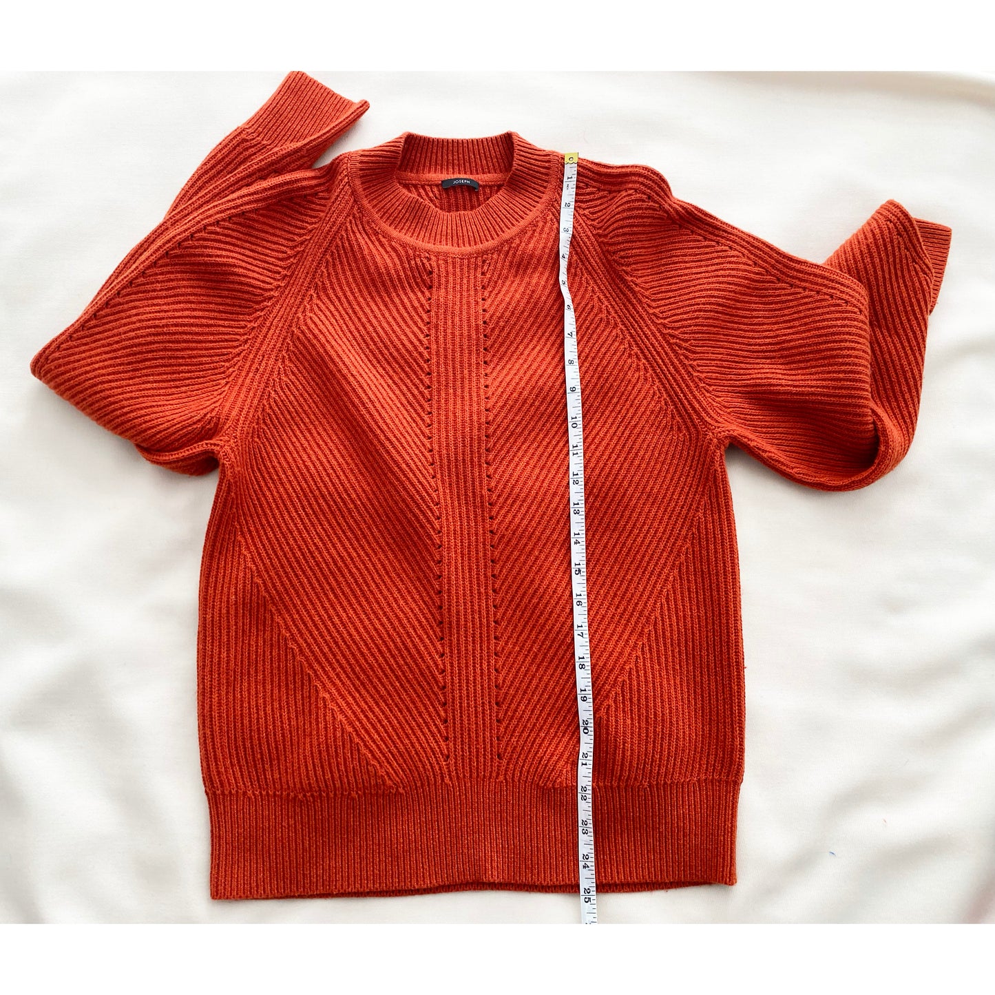 Joseph Ribbed Knit in Burnt Orange, size XS (fits XS/S)