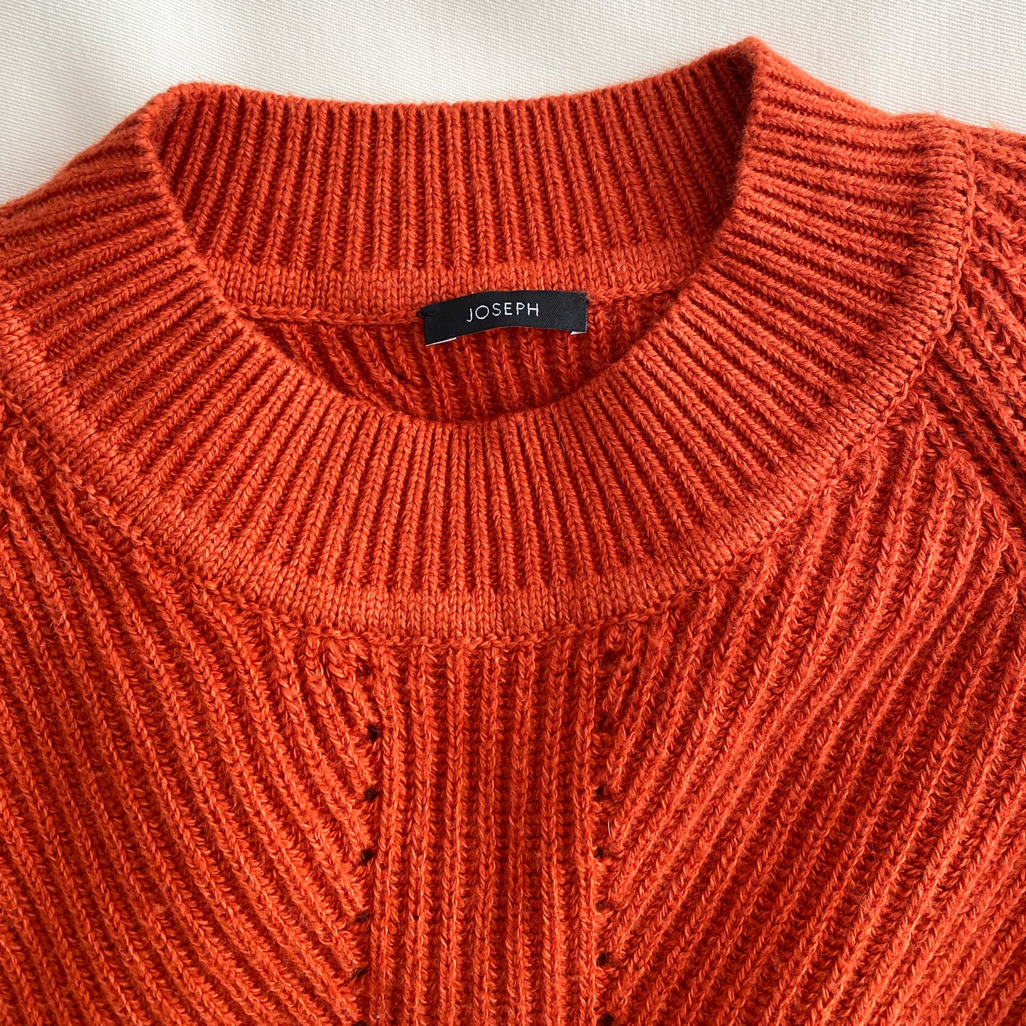 Joseph Ribbed Knit in Burnt Orange, size XS (fits XS/S)