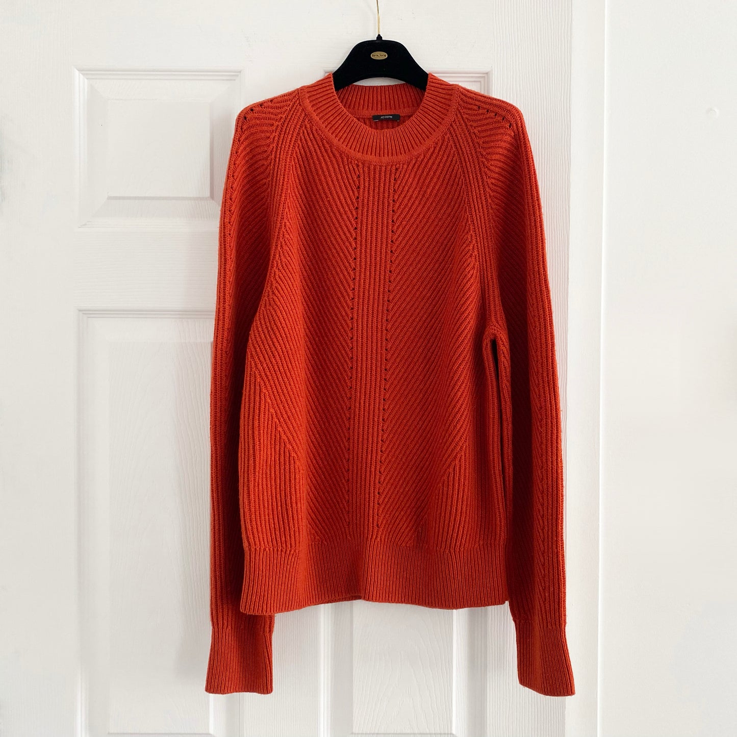 Joseph Ribbed Knit in Burnt Orange, size XS (fits XS/S)