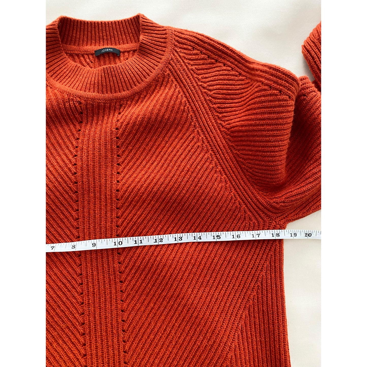 Joseph Ribbed Knit in Burnt Orange, size XS (fits XS/S)