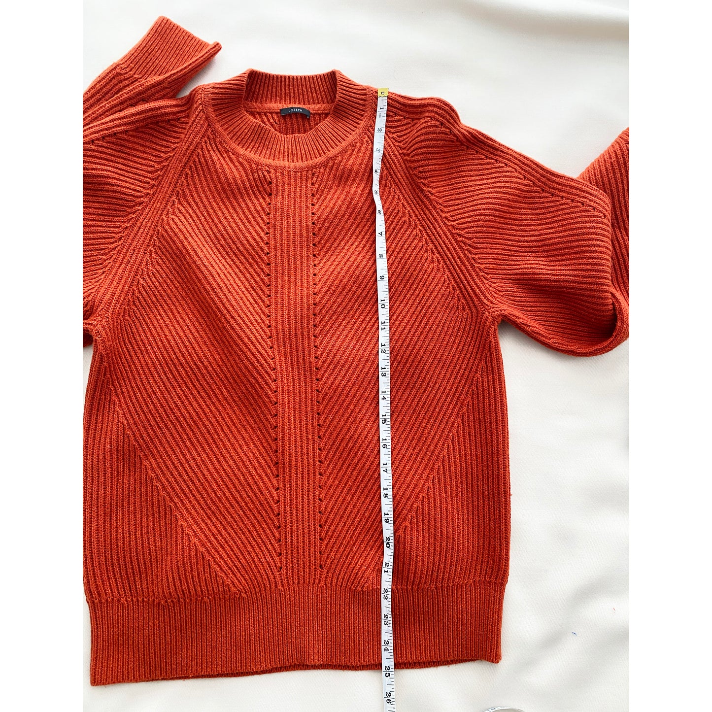 Joseph Ribbed Knit in Burnt Orange, size XS (fits XS/S)