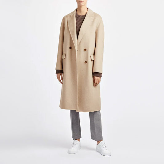 Joseph "KINO" Cashmere Coat in "Sand", size 36 (fits like a Medium)