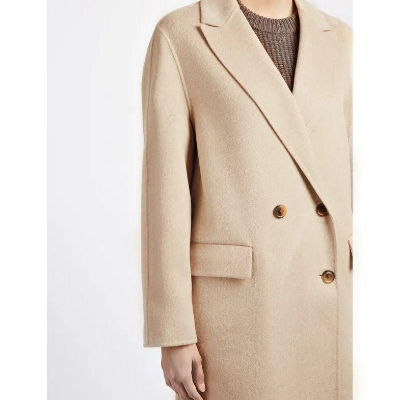 Joseph "KINO" Cashmere Coat in "Sand", size 36 (fits like a Medium)