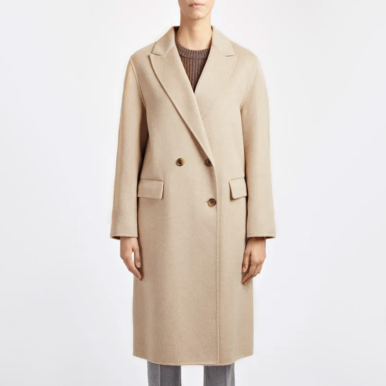 Joseph "KINO" Cashmere Coat in "Sand", size 36 (fits like a Medium)