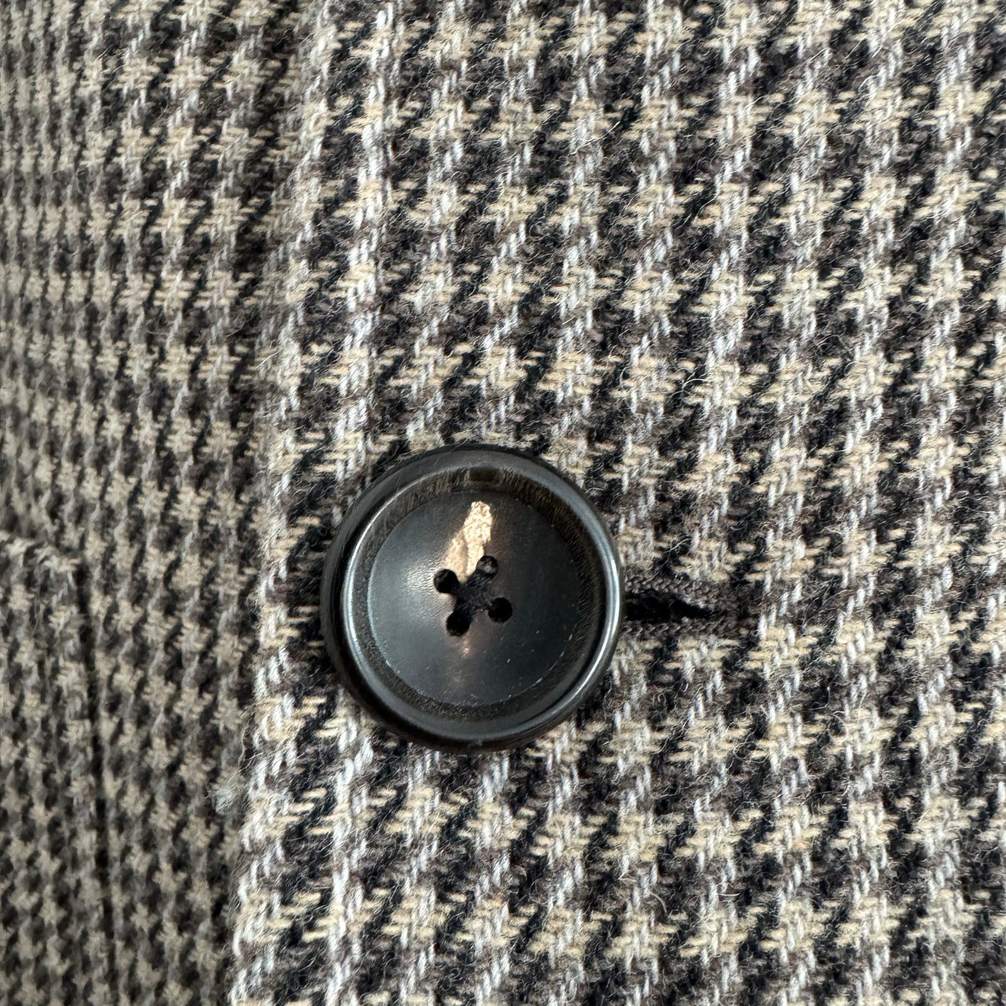 Joseph "Marko" Houndstooth Coat in Taupe/Brown/Grey, size 36