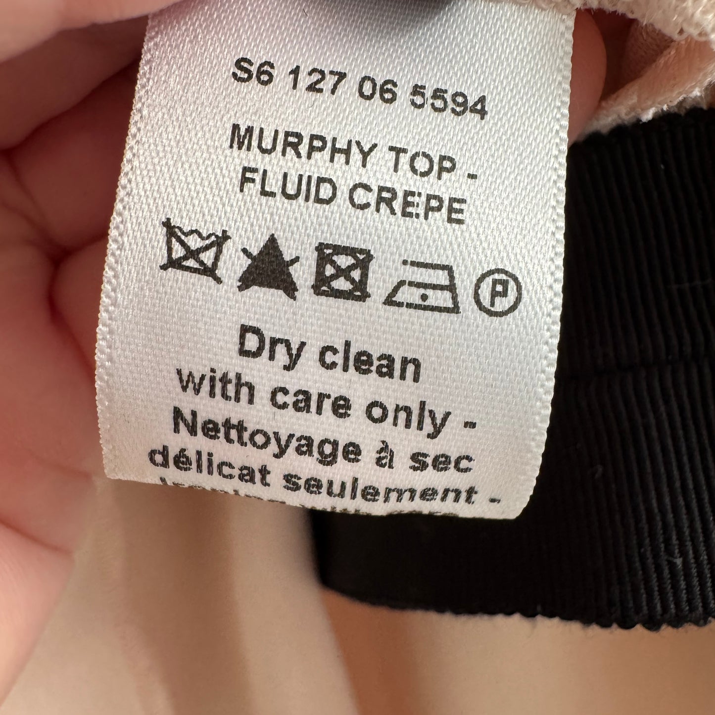 Joseph "Murphy" Crepe Top in Pink, size 40 (fits like 6/8)