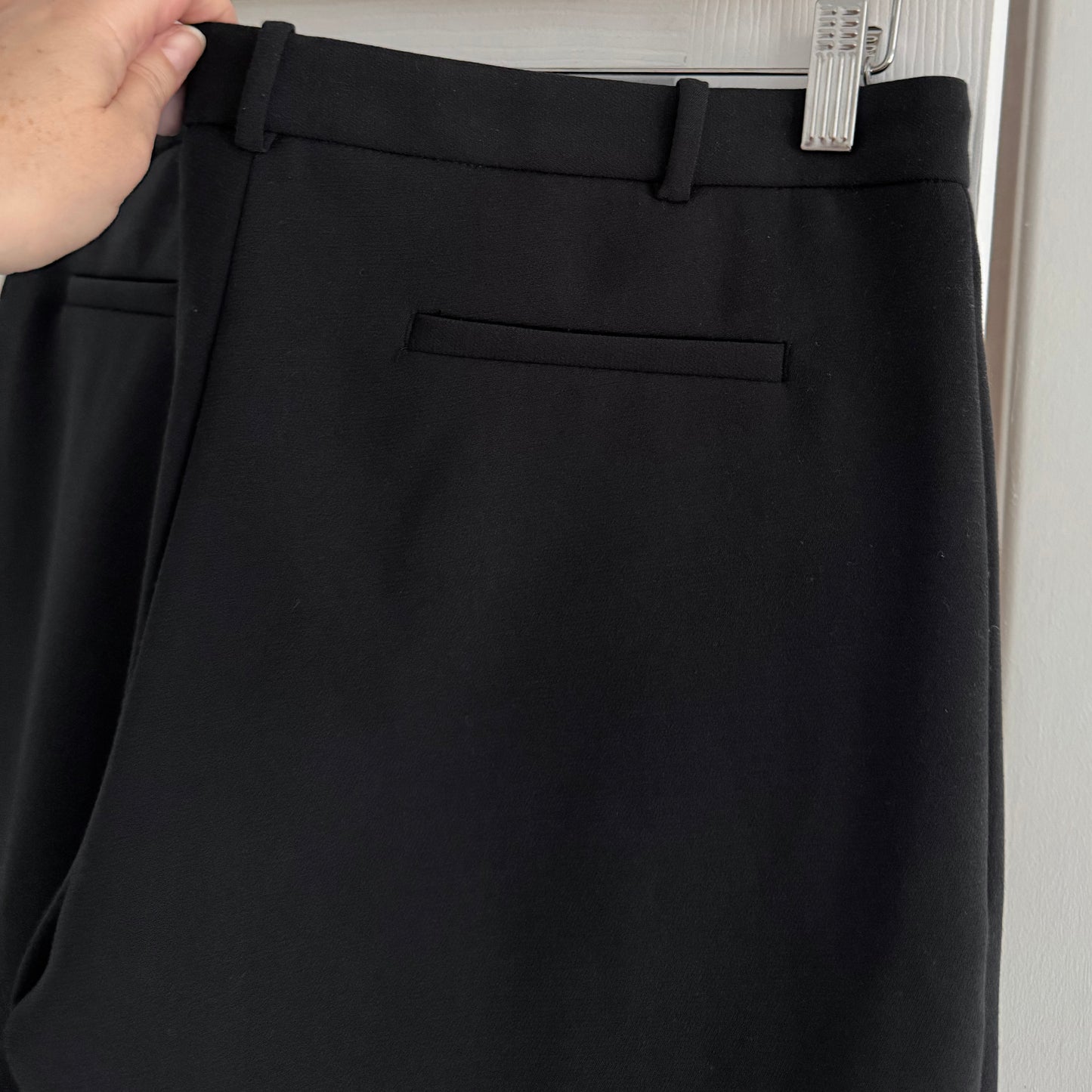 Joseph "New Eliston" Pant in Matt Stretch in Black, size 42