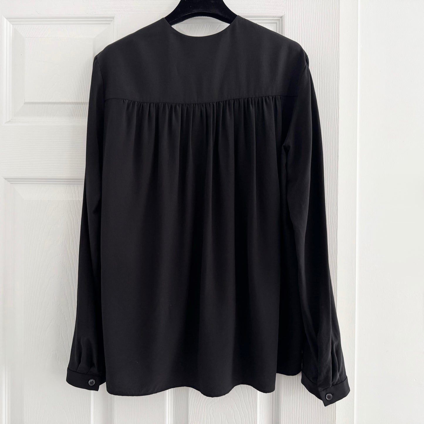 Joseph "Newell" Silk Blouse in Black, size 32 (XS)