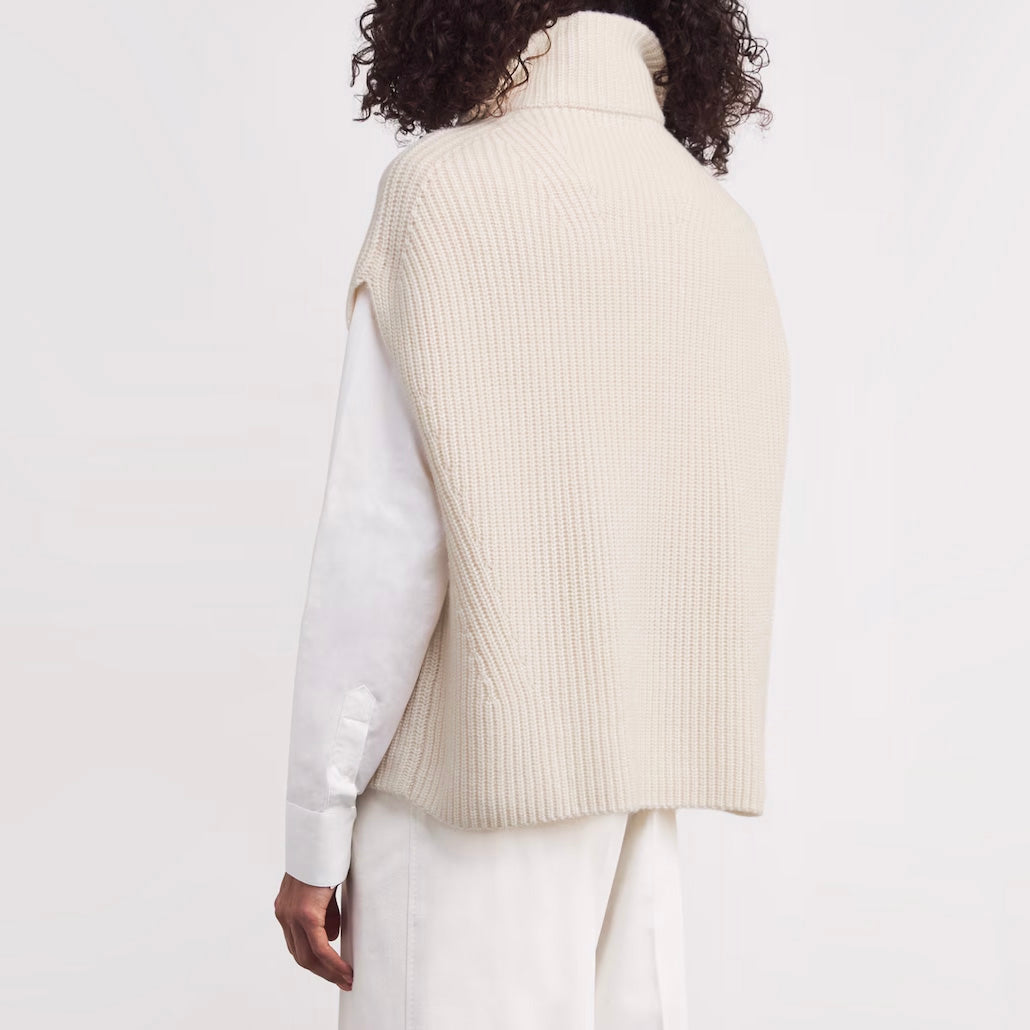 Joseph "Raffet" Ribbed Cashmere Vest, size XXS (fits oversize)