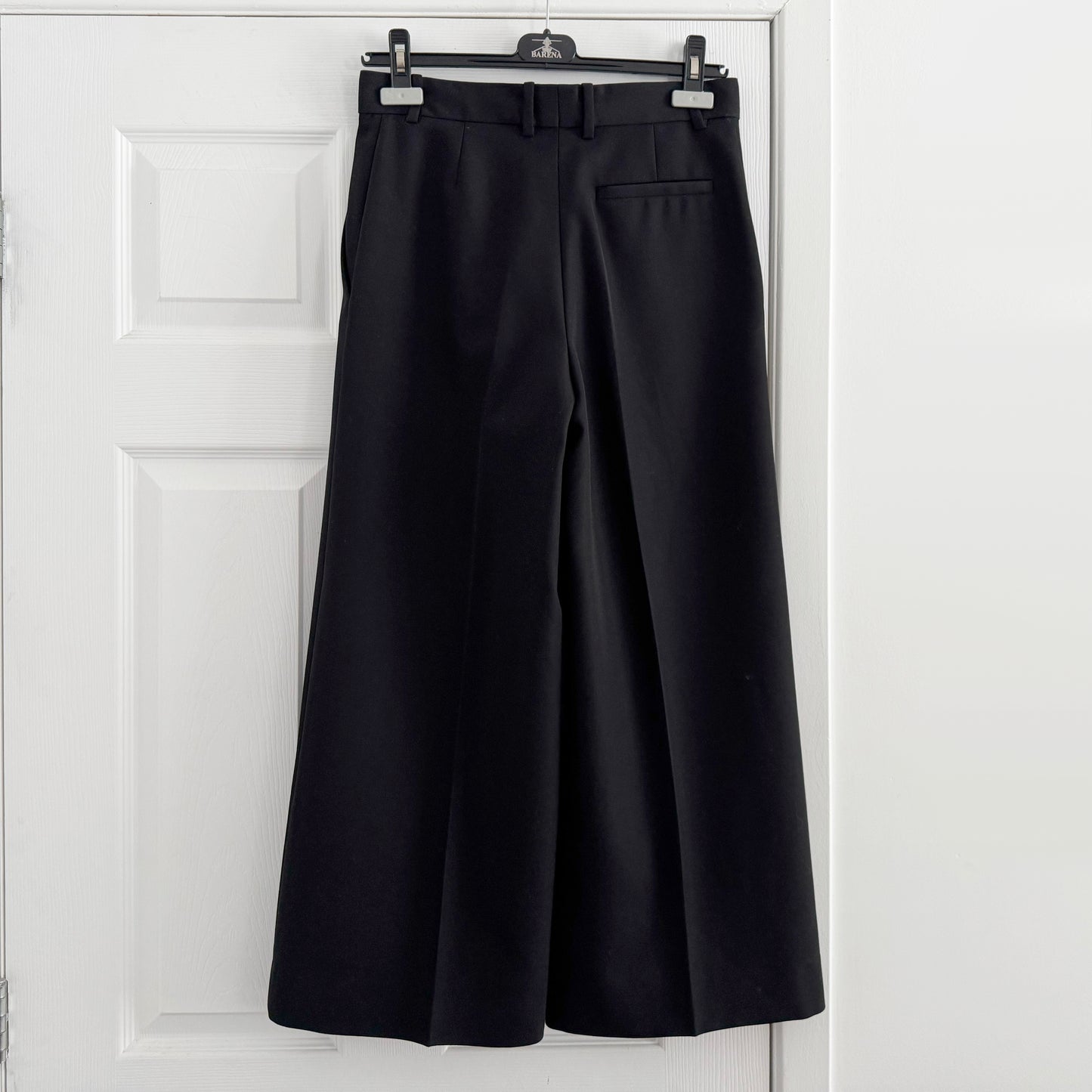 Joseph "Travis" Wool Granite Trousers in Black, size 36