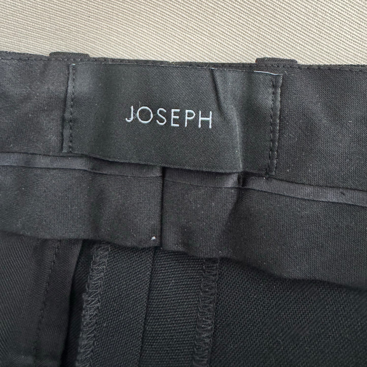 Joseph "Travis" Wool Granite Trousers in Black, size 36
