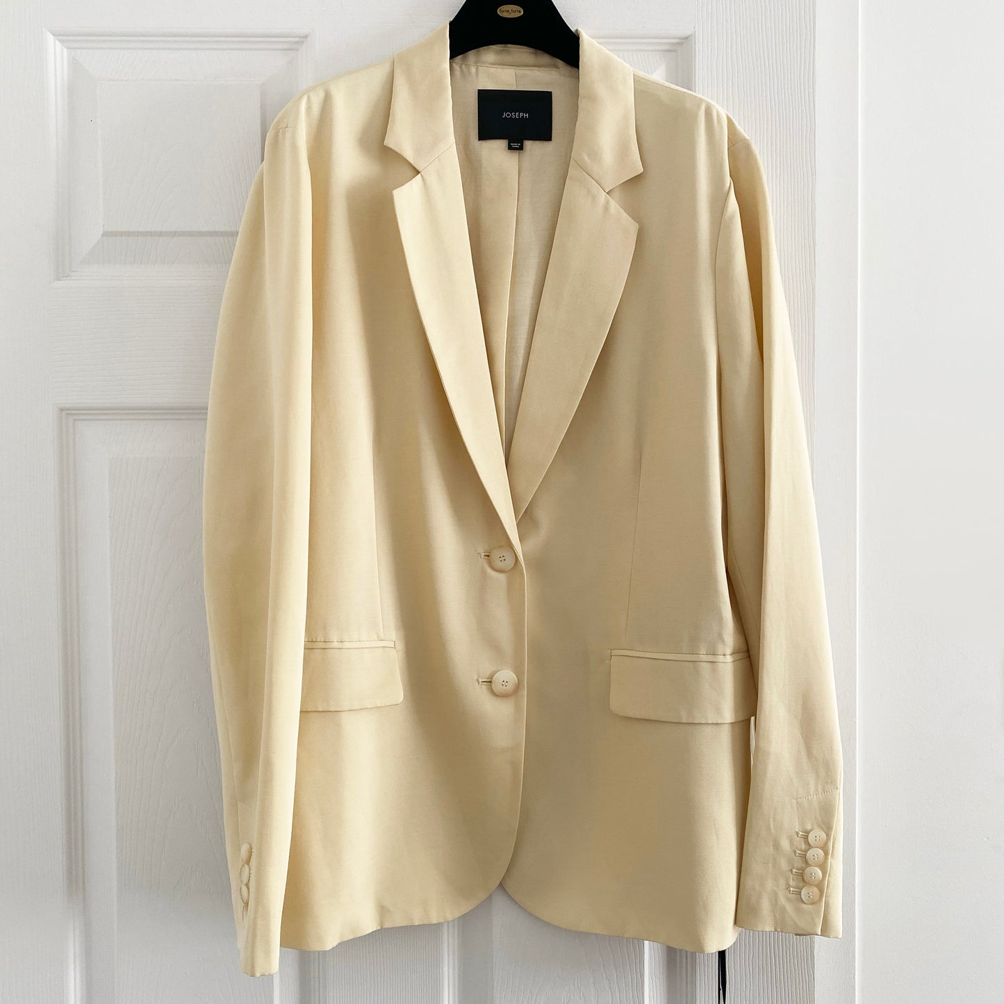 Joseph "Belmore" Blazer in Alabaster, size 42 (fits US size 10)