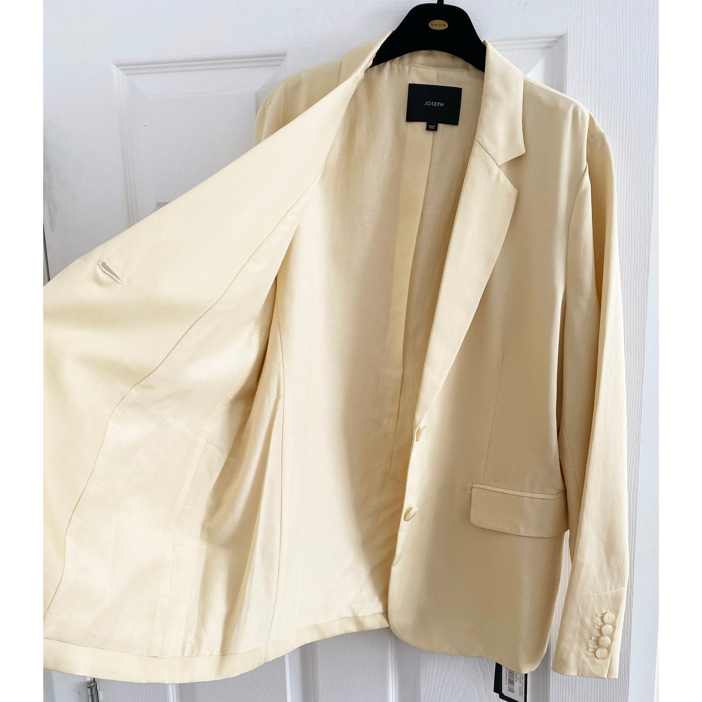 Joseph "Belmore" Blazer in Alabaster, size 42 (fits US size 10)