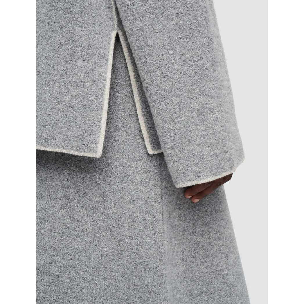 Joseph Bouclette Knit Sweater in Grey, size XXS (fits SO oversize)