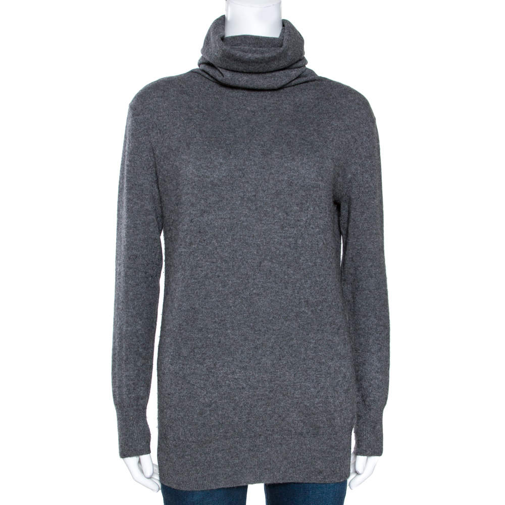 Joseph Grey Cashmere Turtleneck, size Medium