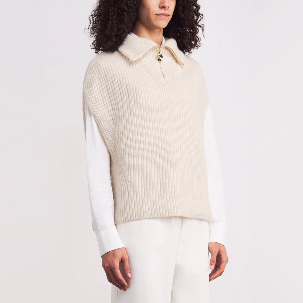 Joseph "Raffet" Ribbed Cashmere Vest, size XXS (fits oversize)