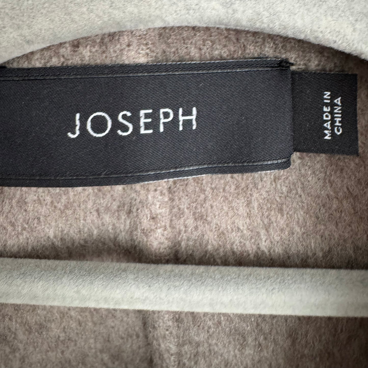 Joseph "Lisa Long" Doubleface Cashmere/Wool Coat in Taupe, size 40 (fits 6/8)