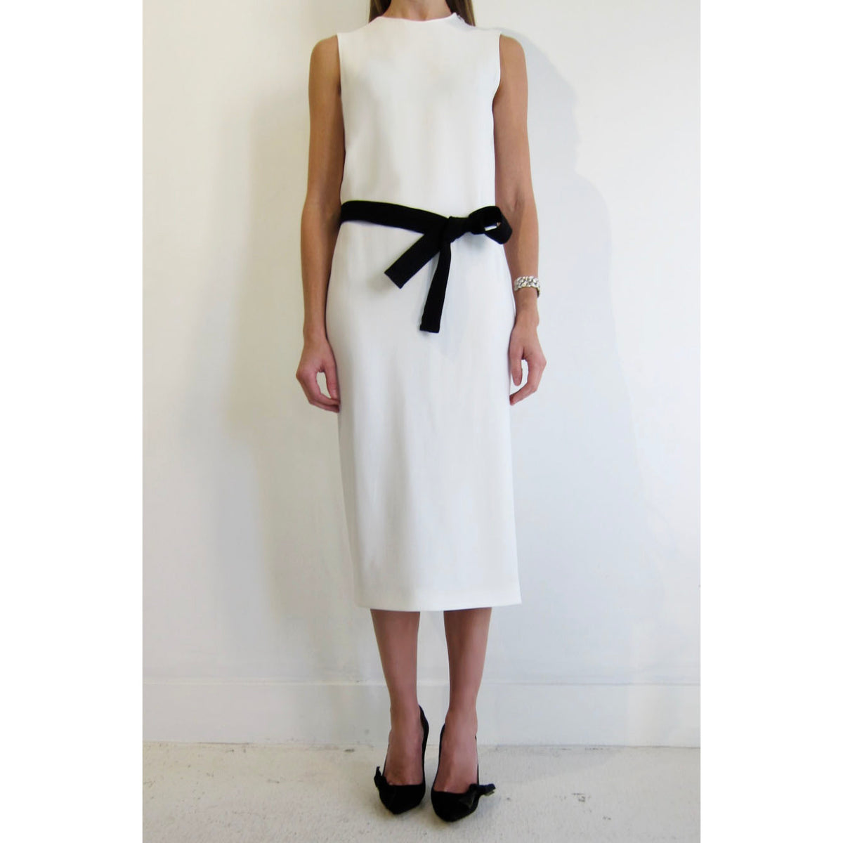 Joseph "Murphy" Ivory Crepe Dress, size 40 (fits like 6/8) ** AS IS **