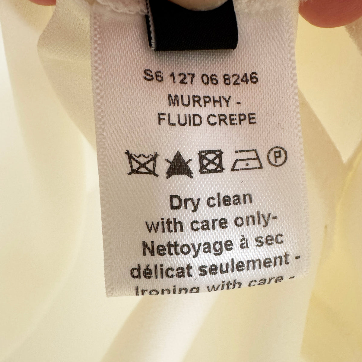 Joseph "Murphy" Ivory Crepe Dress, size 40 (fits like 6/8) ** AS IS **