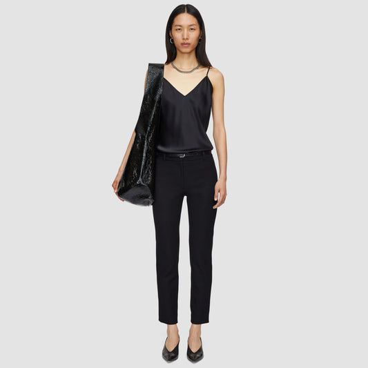 Joseph "New Eliston" Pant in Matt Stretch in Black, size 42