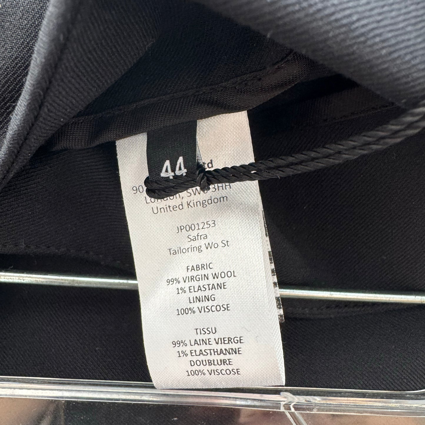 Joseph "Safra" Black A-Line Skirt, size 44