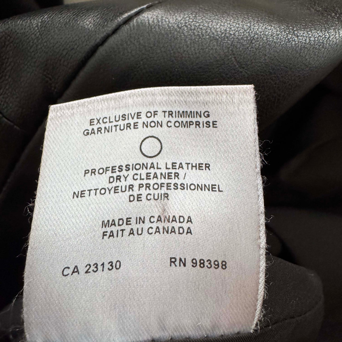 Judith & Charles Leather Pencil Skirt in Black, size 6