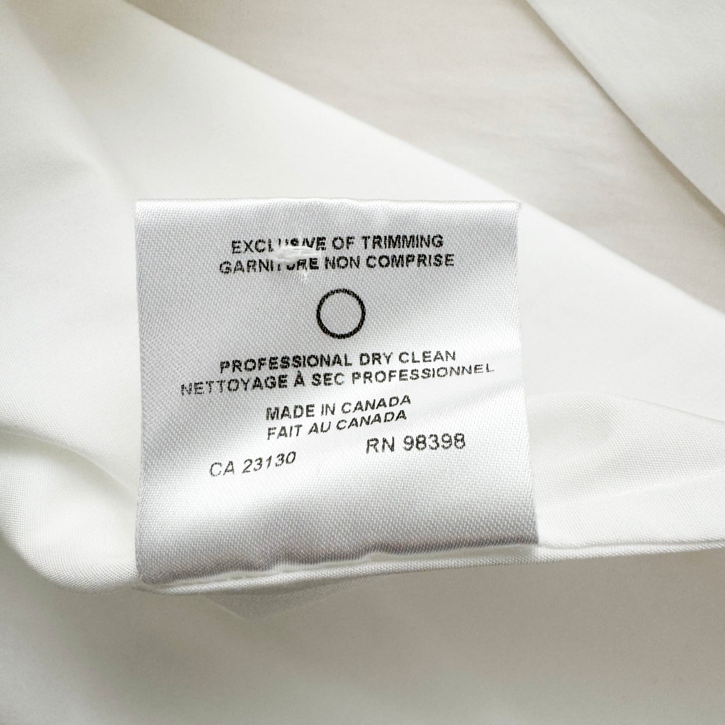 Judith & Charles White Poplin Shirt, size 6