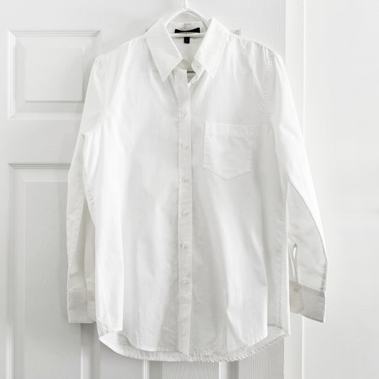 Judith & Charles White Poplin Shirt, size 6