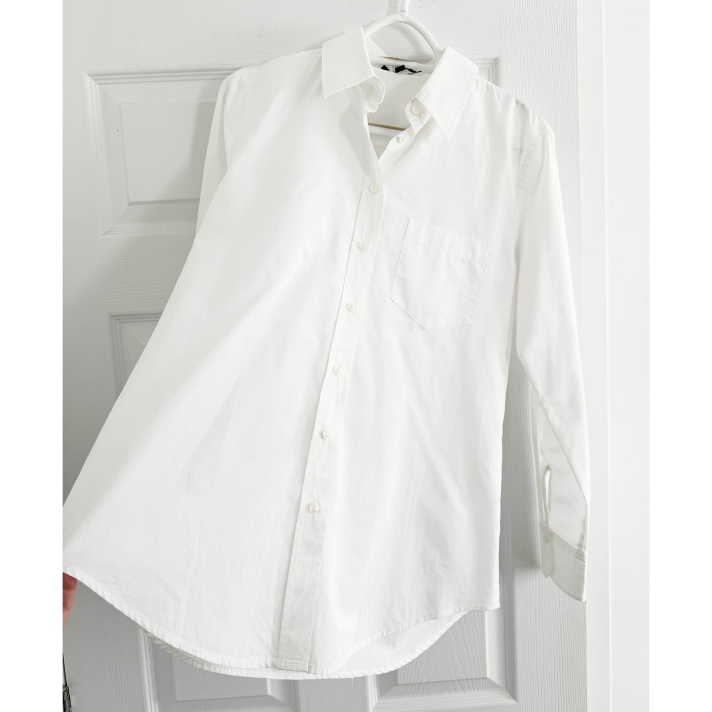 Judith & Charles White Poplin Shirt, size 6