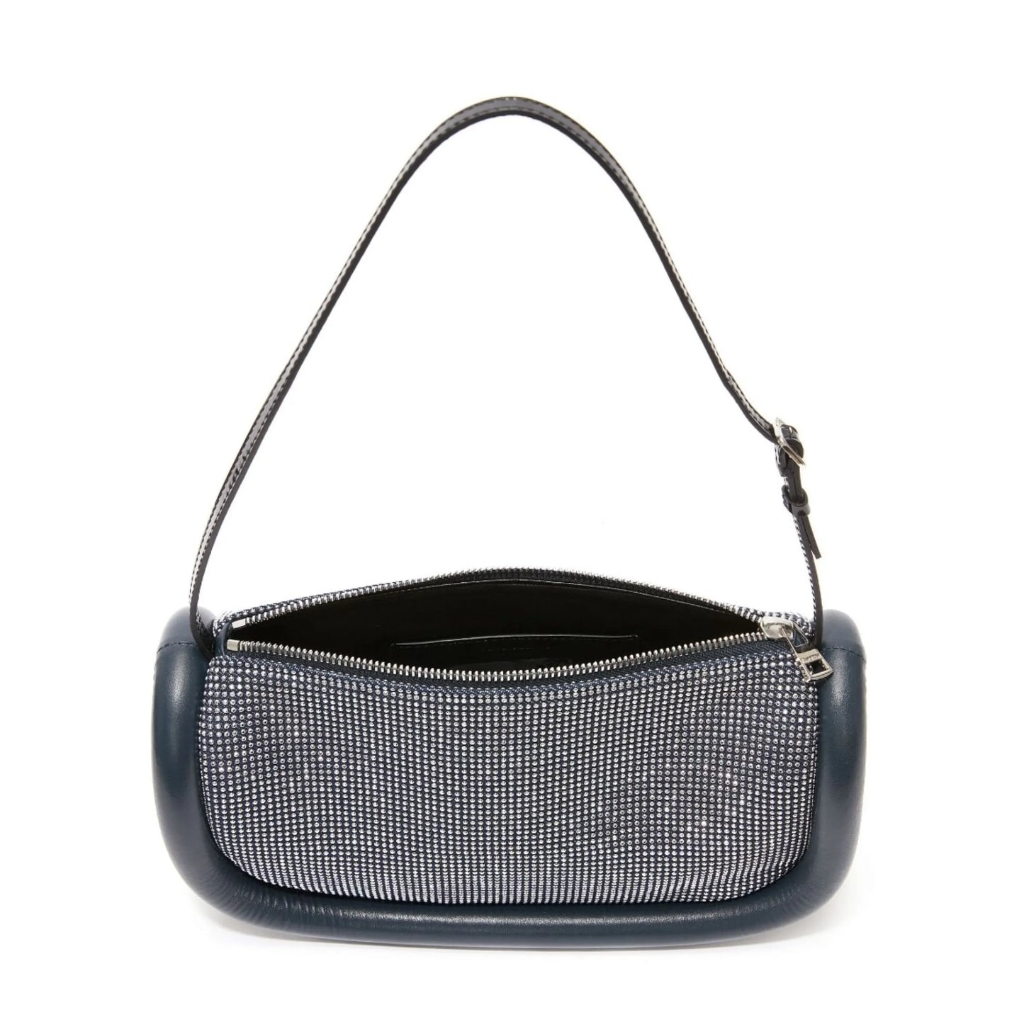 J.W. Anderson Bumper-15 Crystal-embellished Shoulder Bag in Navy