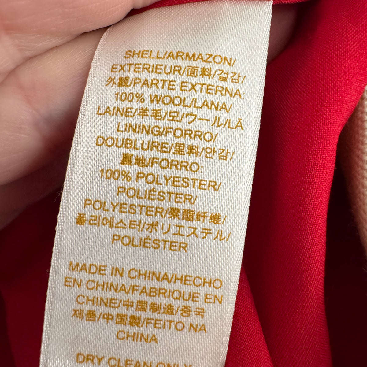 Kate Spade Colourblocked Miniskirt in Red/Black/Tan, size 4