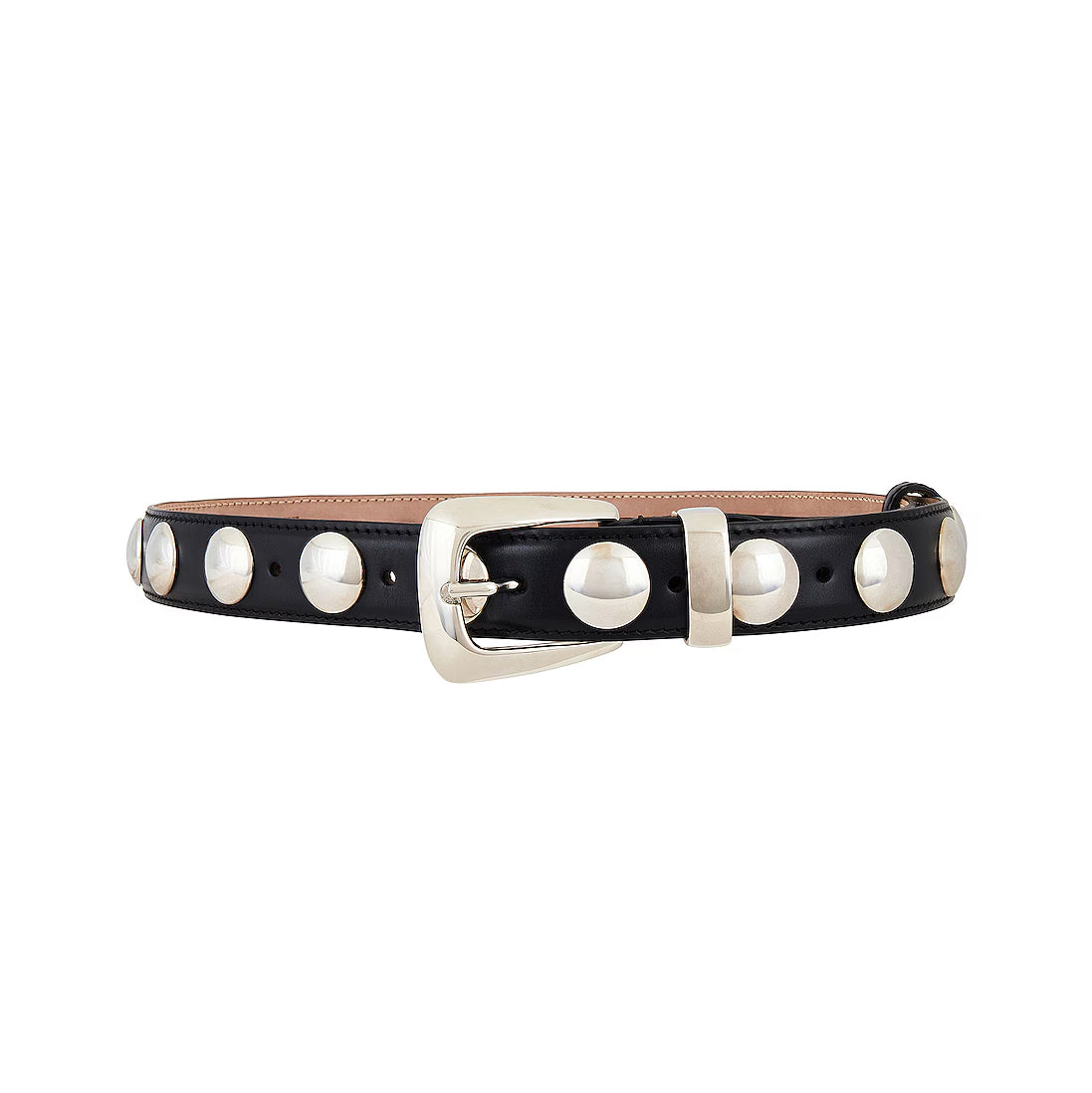 Khaite "Benny" Studded Belt in Black, size 90
