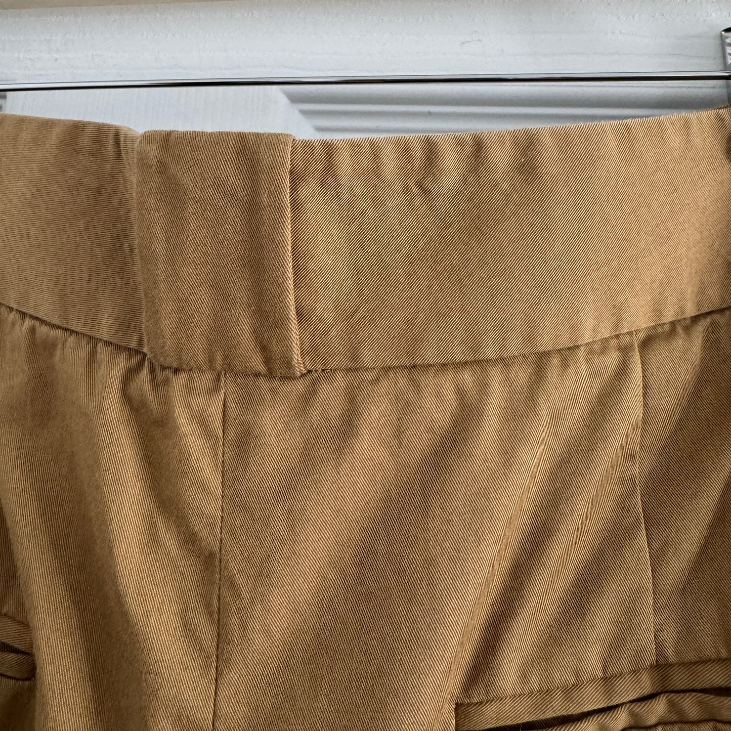 Khaite "Rico" Wide Leg Pants in Khaki, size 12