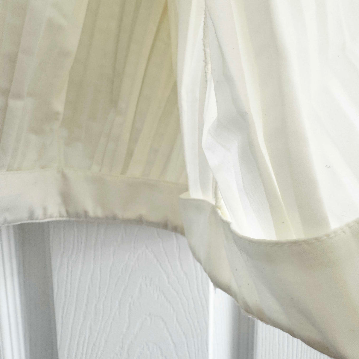 Khaite "Malone" Plisse Cocoon blouse in White, size XS